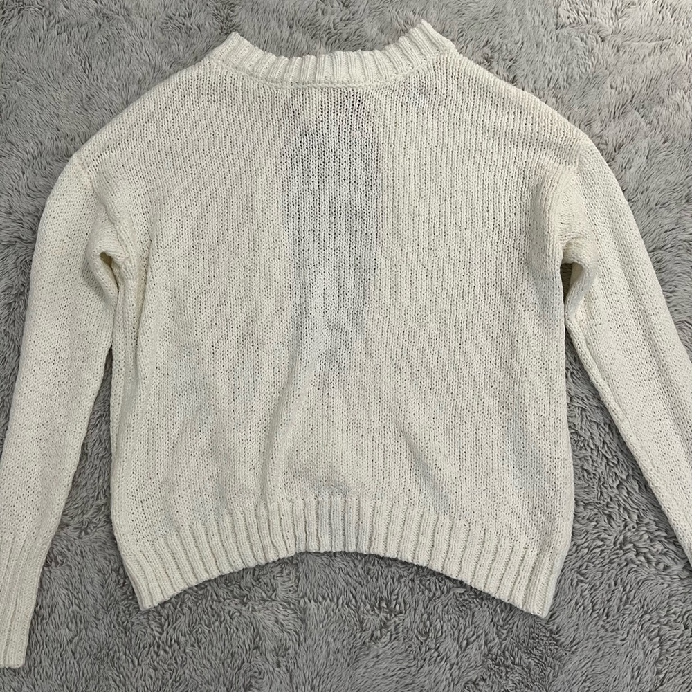Jun & Ivy Open Back Sweater